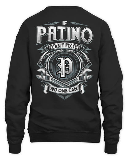 PATINO AP81-K4-626 - Personalized Ahmed Quote Apparel “If Ahmed Can't Fix It, No One Can” - Unisex Sweatshirt - Black
