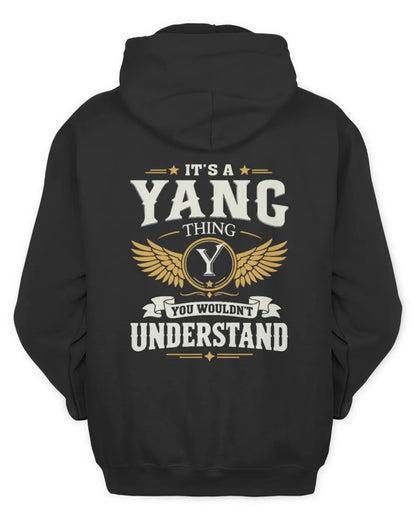 YANG KT06-M008 It’s a [NAME] Thing – You Wouldn’t Understand | Personalized Vintage T-Shirt - Unisex Hoodie - Black