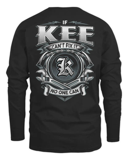 KEE AP81-K4-626 - Personalized Ahmed Quote Apparel “If Ahmed Can't Fix It, No One Can” - Men's Long Sleeved T-Shirt - Black