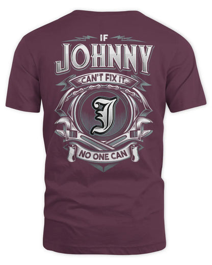 JOHNNY AP81-K4-626 - Personalized Ahmed Quote Apparel “If Ahmed Can't Fix It, No One Can” - Unisex Standard T-Shirt - Maroon