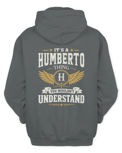 HUMBERTO KT06-M008 It’s a [NAME] Thing – You Wouldn’t Understand | Personalized Vintage T-Shirt - Unisex Hoodie - Charcoal