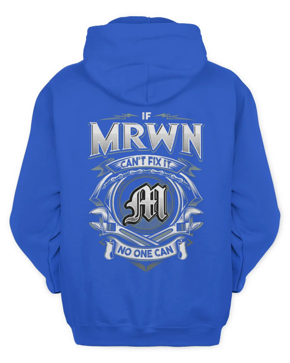 MRWN AP81-K4-626 - Personalized Ahmed Quote Apparel “If Ahmed Can't Fix It, No One Can” - Unisex Hoodie - Royal