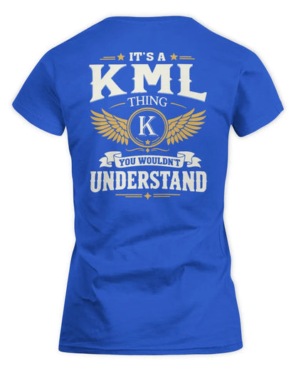 KML KT06-M008 It’s a [NAME] Thing – You Wouldn’t Understand | Personalized Vintage T-Shirt - Women's Standard T-Shirt - Royal