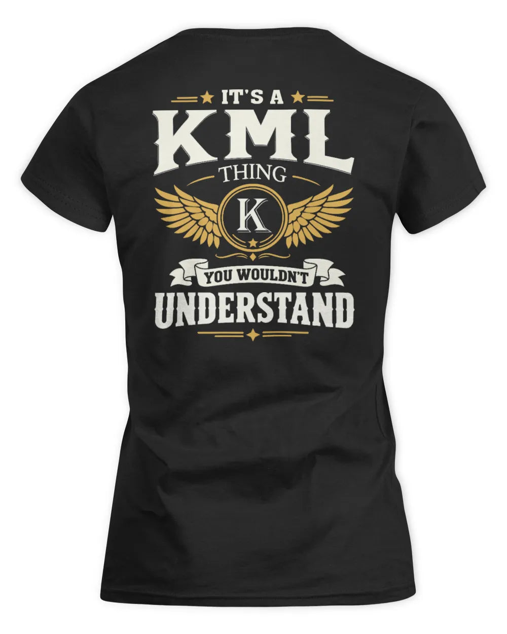 KML KT06-M008 It’s a [NAME] Thing – You Wouldn’t Understand | Personalized Vintage T-Shirt - Women's Standard T-Shirt - Black