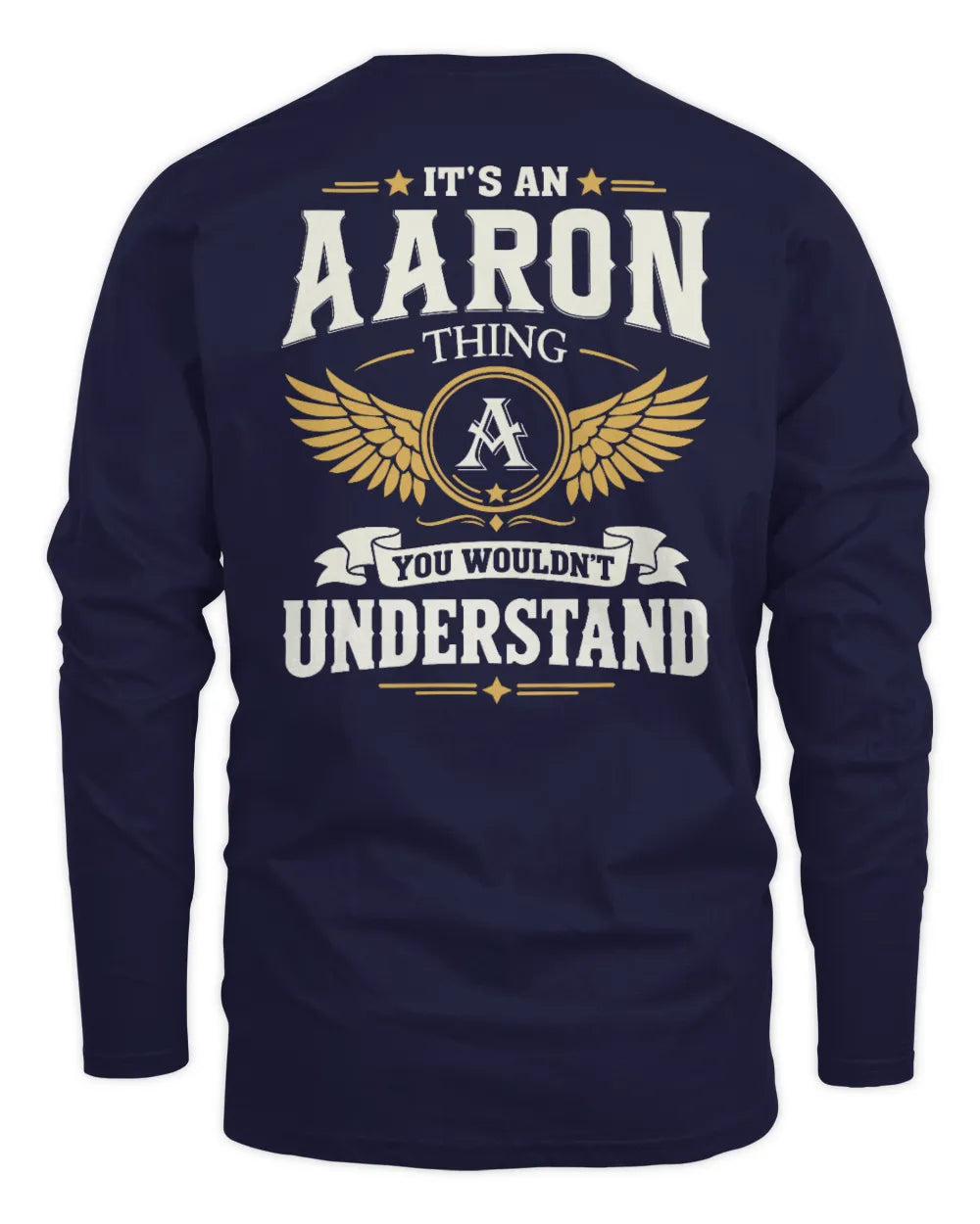 AARON KT06-M008 It’s a [NAME] Thing – You Wouldn’t Understand | Personalized Vintage T-Shirt - Men's Long Sleeved T-Shirt - Navy