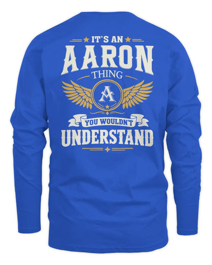 AARON KT06-M008 It’s a [NAME] Thing – You Wouldn’t Understand | Personalized Vintage T-Shirt - Men's Long Sleeved T-Shirt - Royal