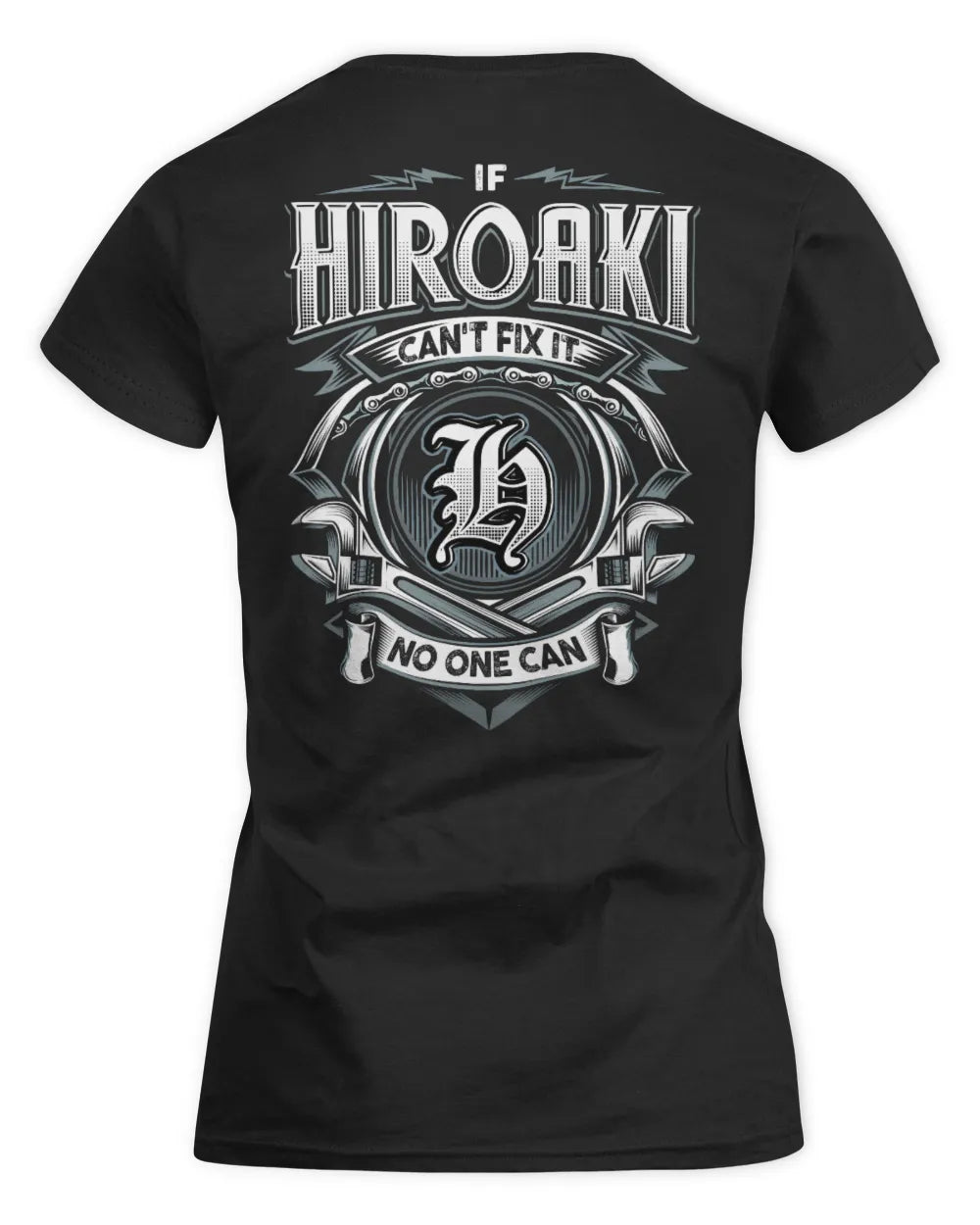 HIROAKI AP81-K4-626 - Personalized Ahmed Quote Apparel “If Ahmed Can't Fix It, No One Can” - Women's Standard T-Shirt - Black