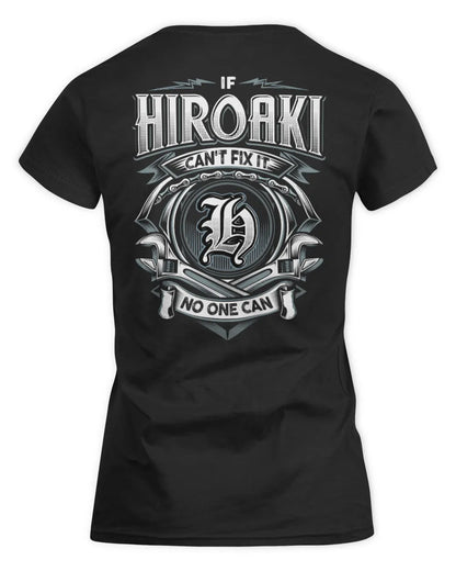 HIROAKI AP81-K4-626 - Personalized Ahmed Quote Apparel “If Ahmed Can't Fix It, No One Can” - Women's Standard T-Shirt - Black