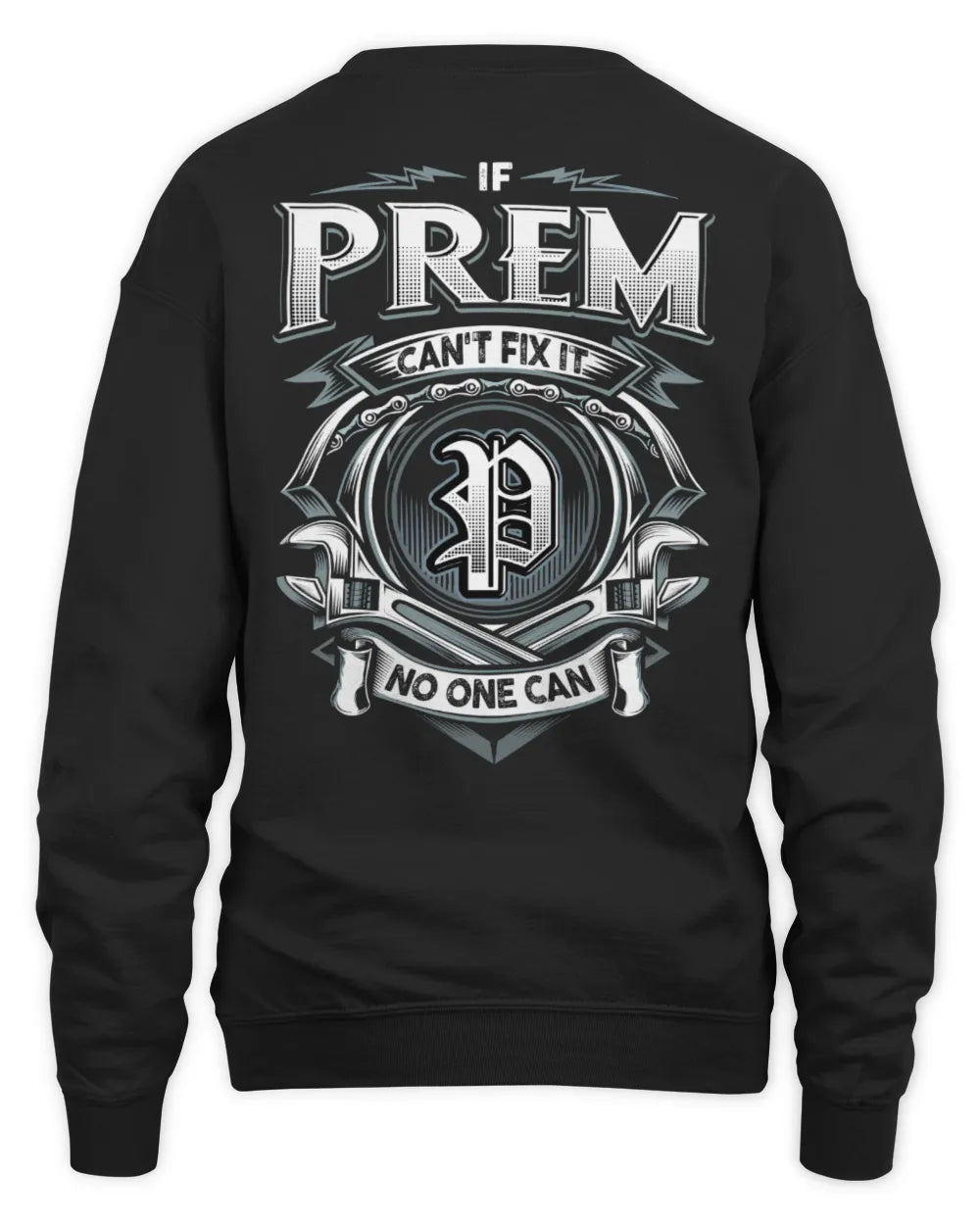 PREM AP81-K4-626 - Personalized Ahmed Quote Apparel “If Ahmed Can't Fix It, No One Can” - Unisex Sweatshirt - Black