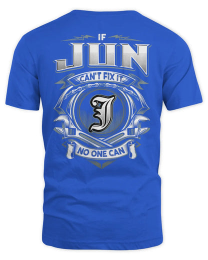 JUN AP81-K4-626 - Personalized Ahmed Quote Apparel “If Ahmed Can't Fix It, No One Can” - Unisex Standard T-Shirt - Royal