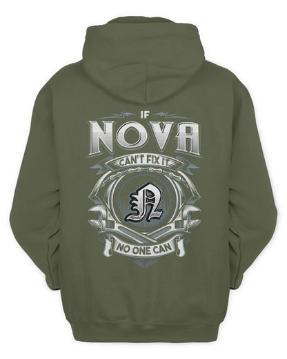 NOVA AP81-K4-626 - Personalized Ahmed Quote Apparel “If Ahmed Can't Fix It, No One Can” - Unisex Hoodie - Military Green