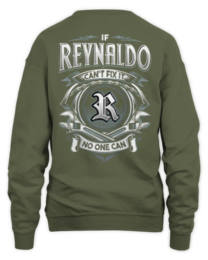 REYNALDO AP81-K4-626 - Personalized Ahmed Quote Apparel “If Ahmed Can't Fix It, No One Can” - Unisex Sweatshirt - Military Green