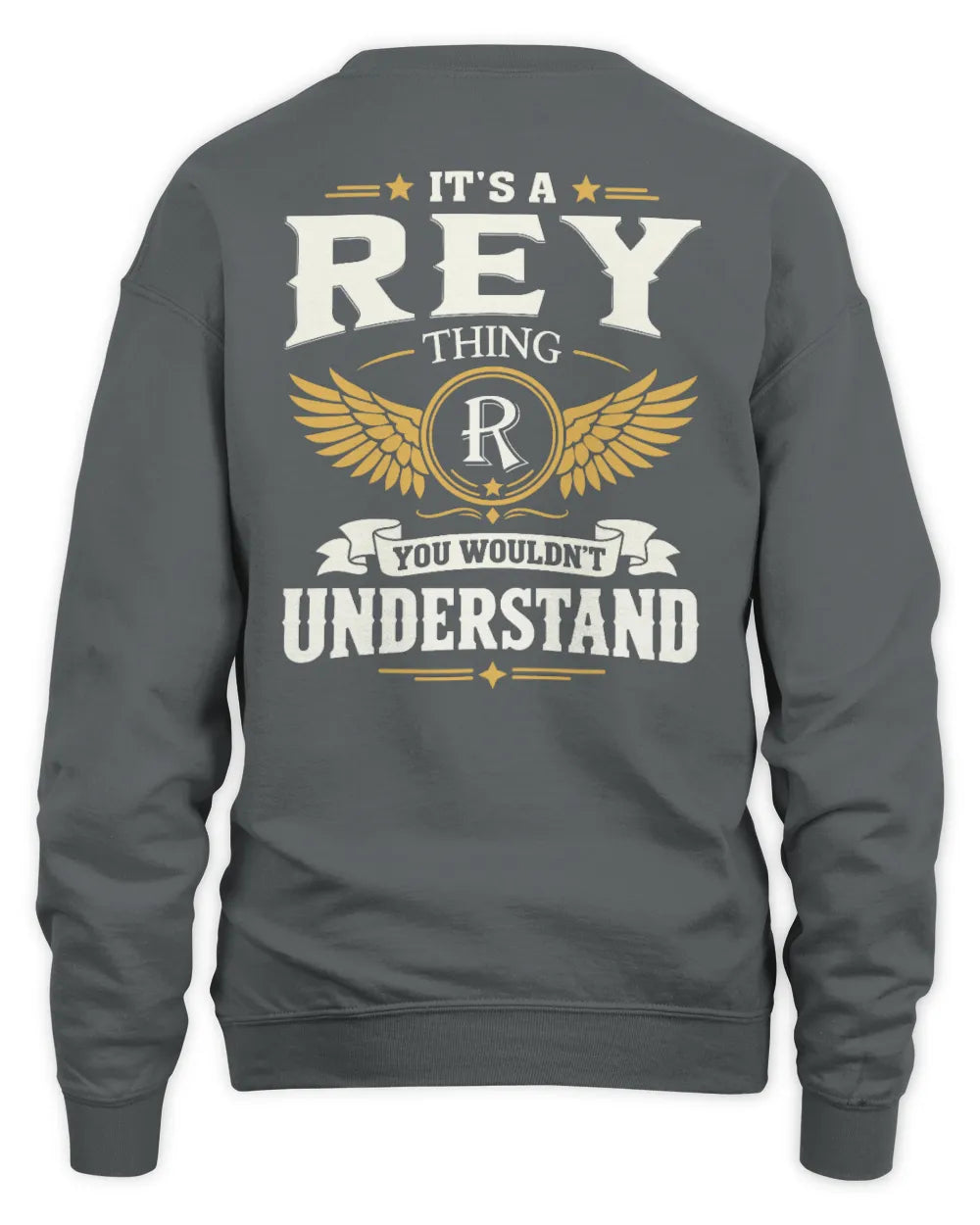 REY KT06-M008 It’s a [NAME] Thing – You Wouldn’t Understand | Personalized Vintage T-Shirt - Unisex Sweatshirt - Charcoal