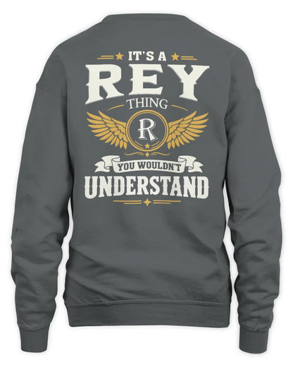 REY KT06-M008 It’s a [NAME] Thing – You Wouldn’t Understand | Personalized Vintage T-Shirt - Unisex Sweatshirt - Charcoal