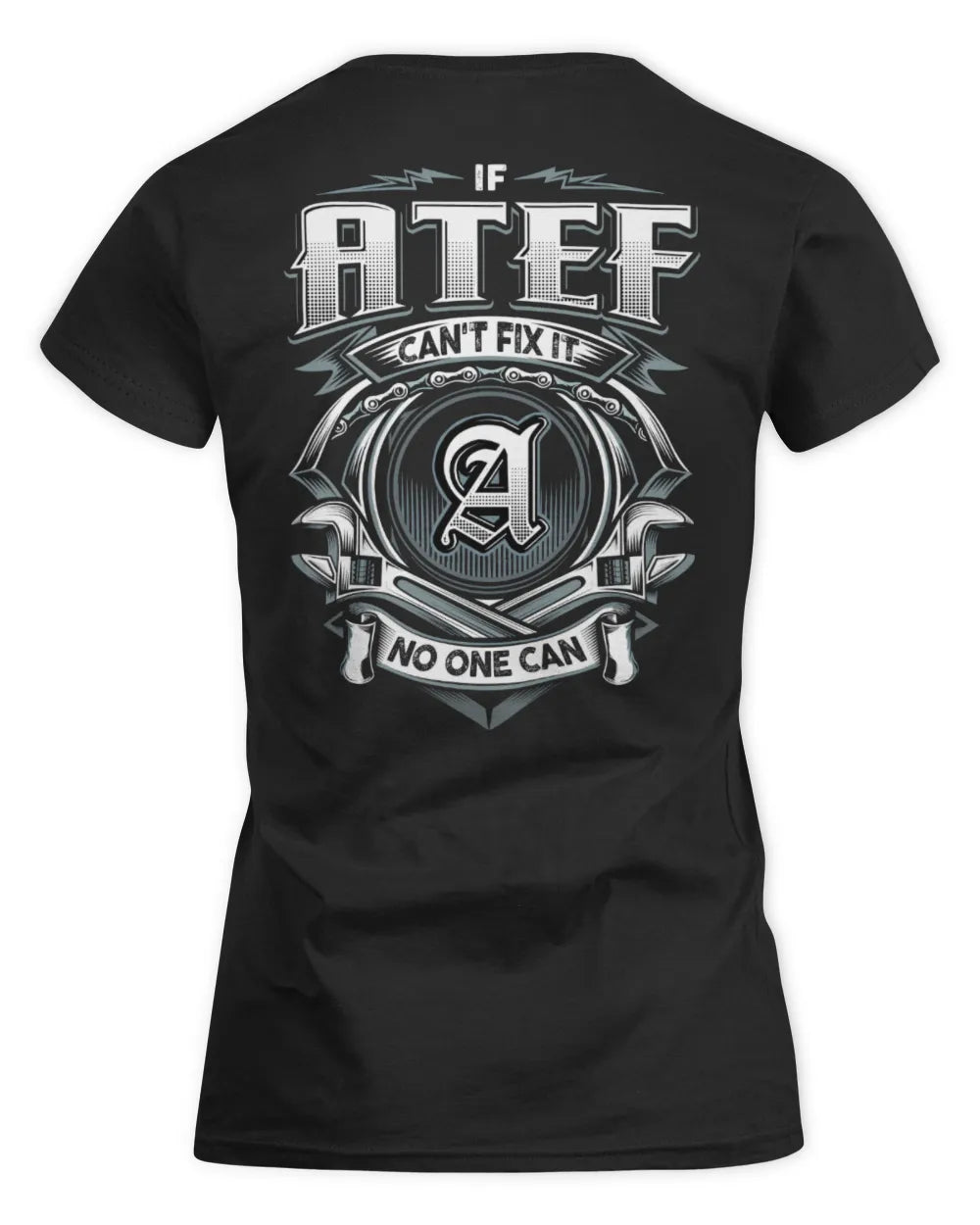 ATEF AP81-K4-626 - Personalized Ahmed Quote Apparel “If Ahmed Can't Fix It, No One Can” - Women's Standard T-Shirt - Black