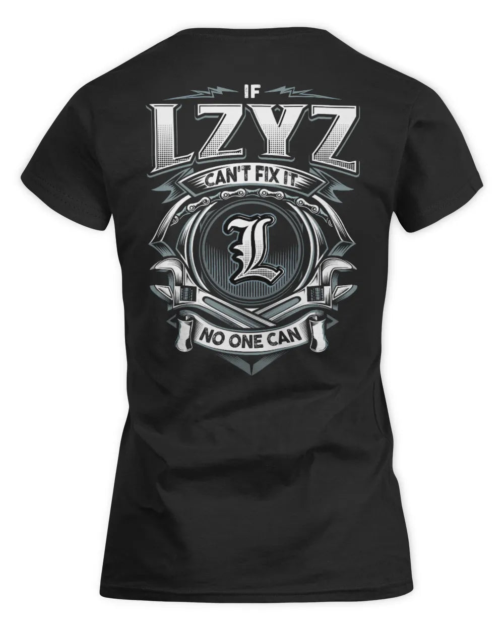 LZYZ AP81-K4-626 - Personalized Ahmed Quote Apparel “If Ahmed Can't Fix It, No One Can” - Women's Standard T-Shirt - Black