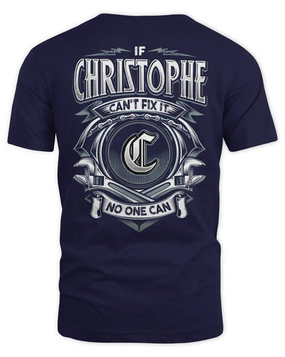 CHRISTOPHE AP81-K4-626 - Personalized Ahmed Quote Apparel “If Ahmed Can't Fix It, No One Can” - Unisex Standard T-Shirt - Navy