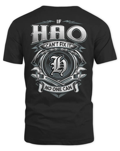 HAO AP81-K4-626 - Personalized Ahmed Quote Apparel “If Ahmed Can't Fix It, No One Can” - Unisex Standard T-Shirt - Black