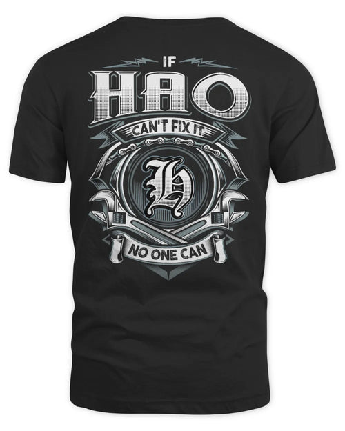 HAO AP81-K4-626 - Personalized Ahmed Quote Apparel “If Ahmed Can't Fix It, No One Can” - Unisex Standard T-Shirt - Black