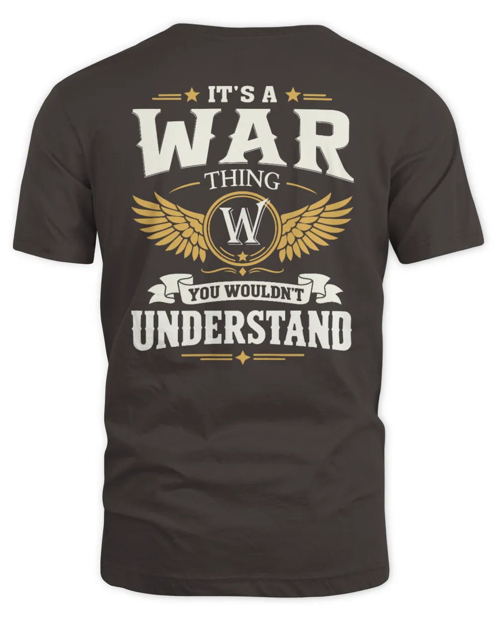 WAR KT06-M008 It’s a [NAME] Thing – You Wouldn’t Understand | Personalized Vintage T-Shirt - Unisex Standard T-Shirt - Dark Chocolate