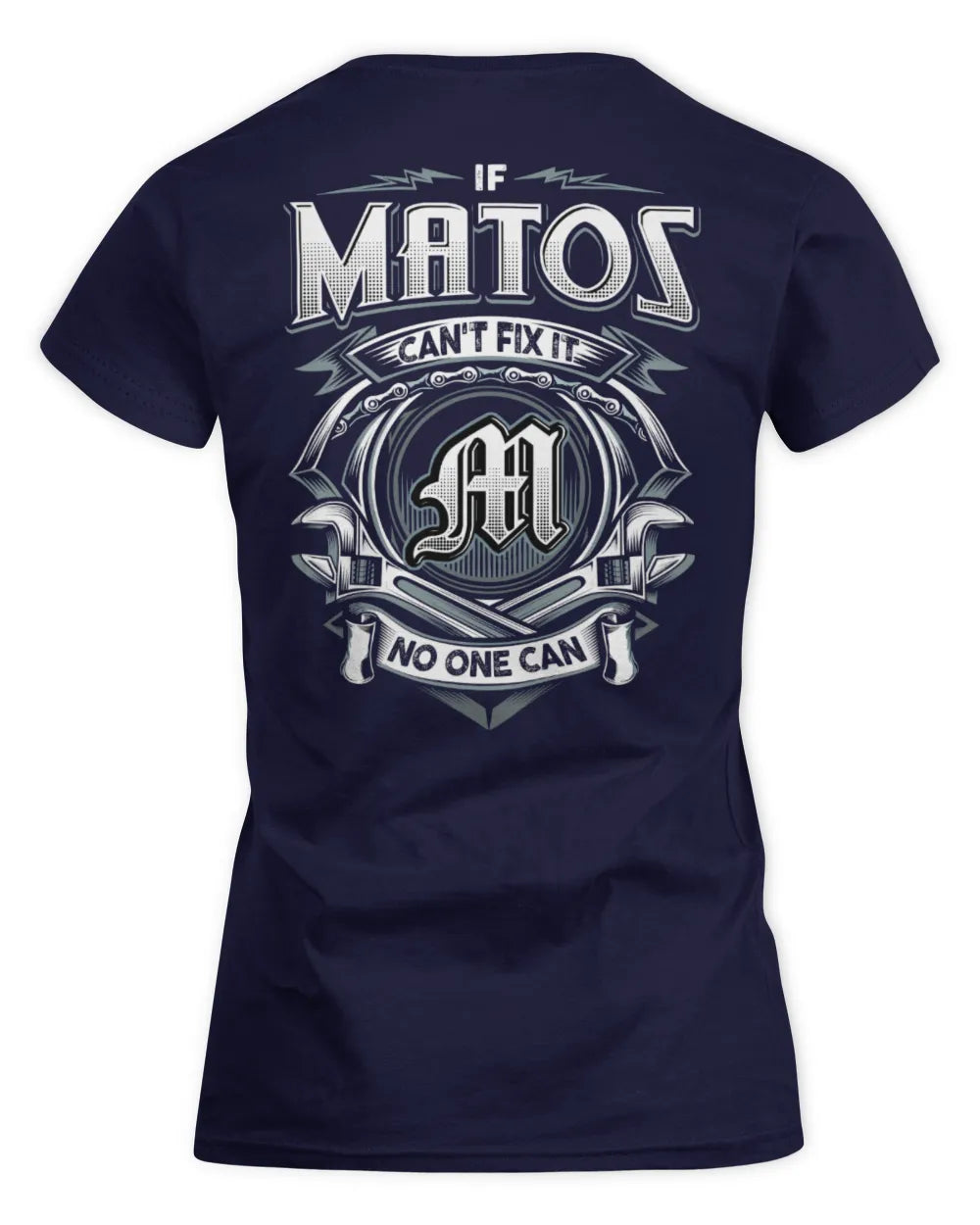 MATOS AP81-K4-626 - Personalized Ahmed Quote Apparel “If Ahmed Can't Fix It, No One Can” - Women's Standard T-Shirt - Navy