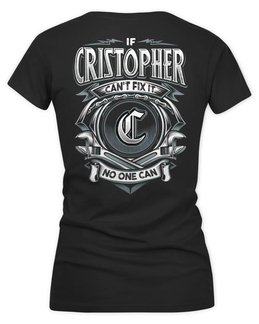 CRISTOPHER AP81-K4-626 - Personalized Ahmed Quote Apparel “If Ahmed Can't Fix It, No One Can” - Women's V-Neck T-Shirt - Black
