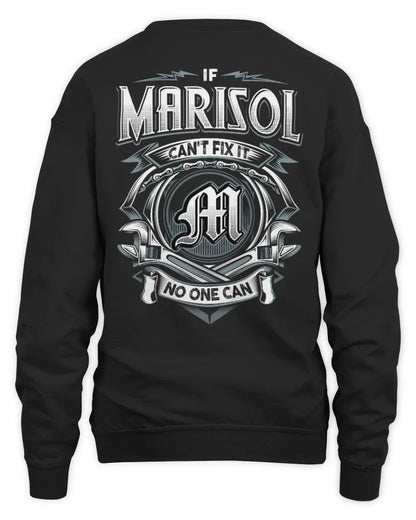MARISOL AP81-K4-626 - Personalized Ahmed Quote Apparel “If Ahmed Can't Fix It, No One Can” - Unisex Sweatshirt - Black
