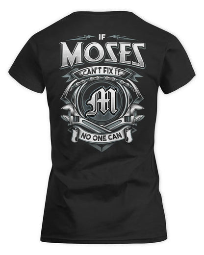 MOSES AP81-K4-626 - Personalized Ahmed Quote Apparel “If Ahmed Can't Fix It, No One Can” - Women's Standard T-Shirt - Black
