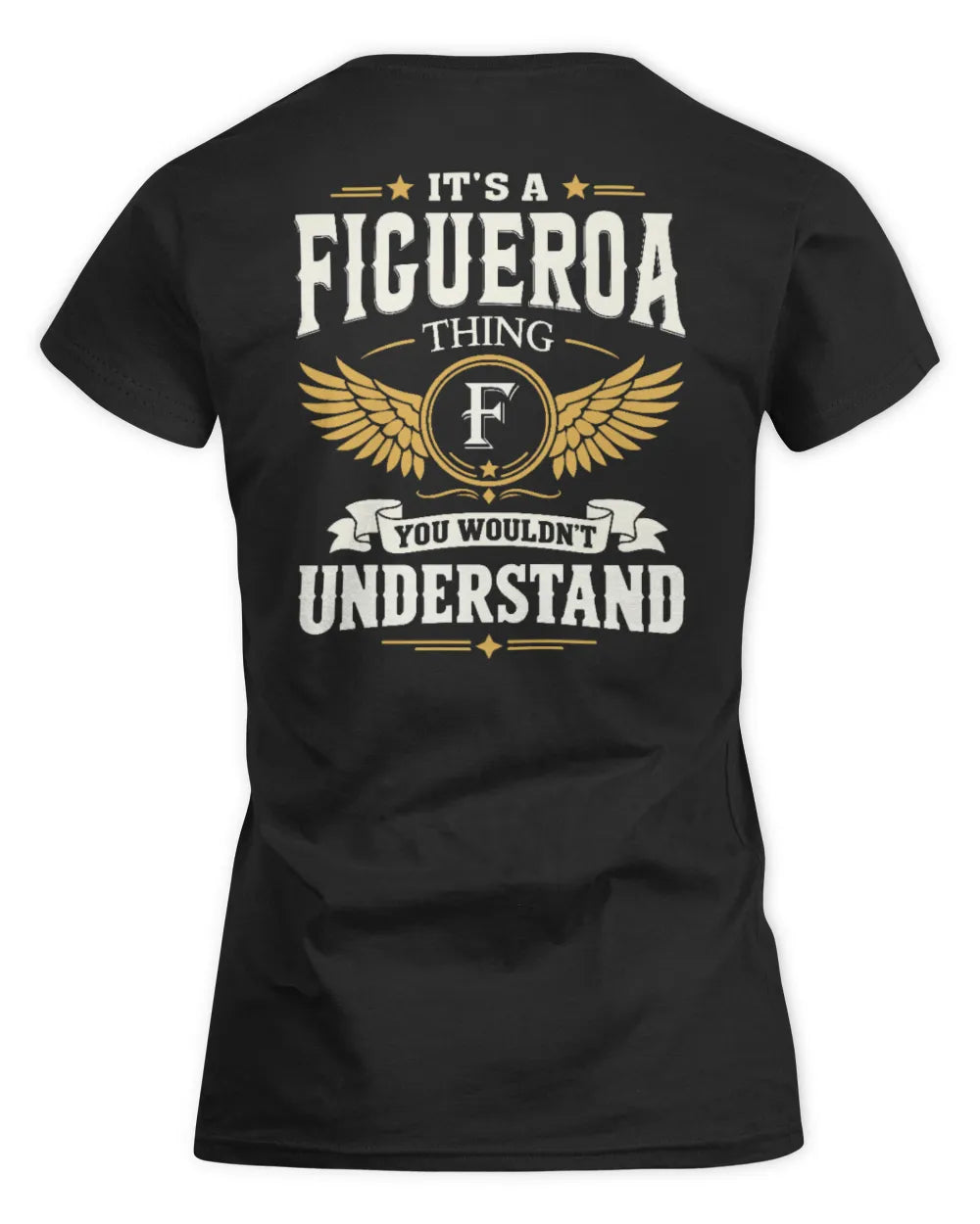 FIGUEROA KT06-M008 It’s a [NAME] Thing – You Wouldn’t Understand | Personalized Vintage T-Shirt - Women's Standard T-Shirt - Black