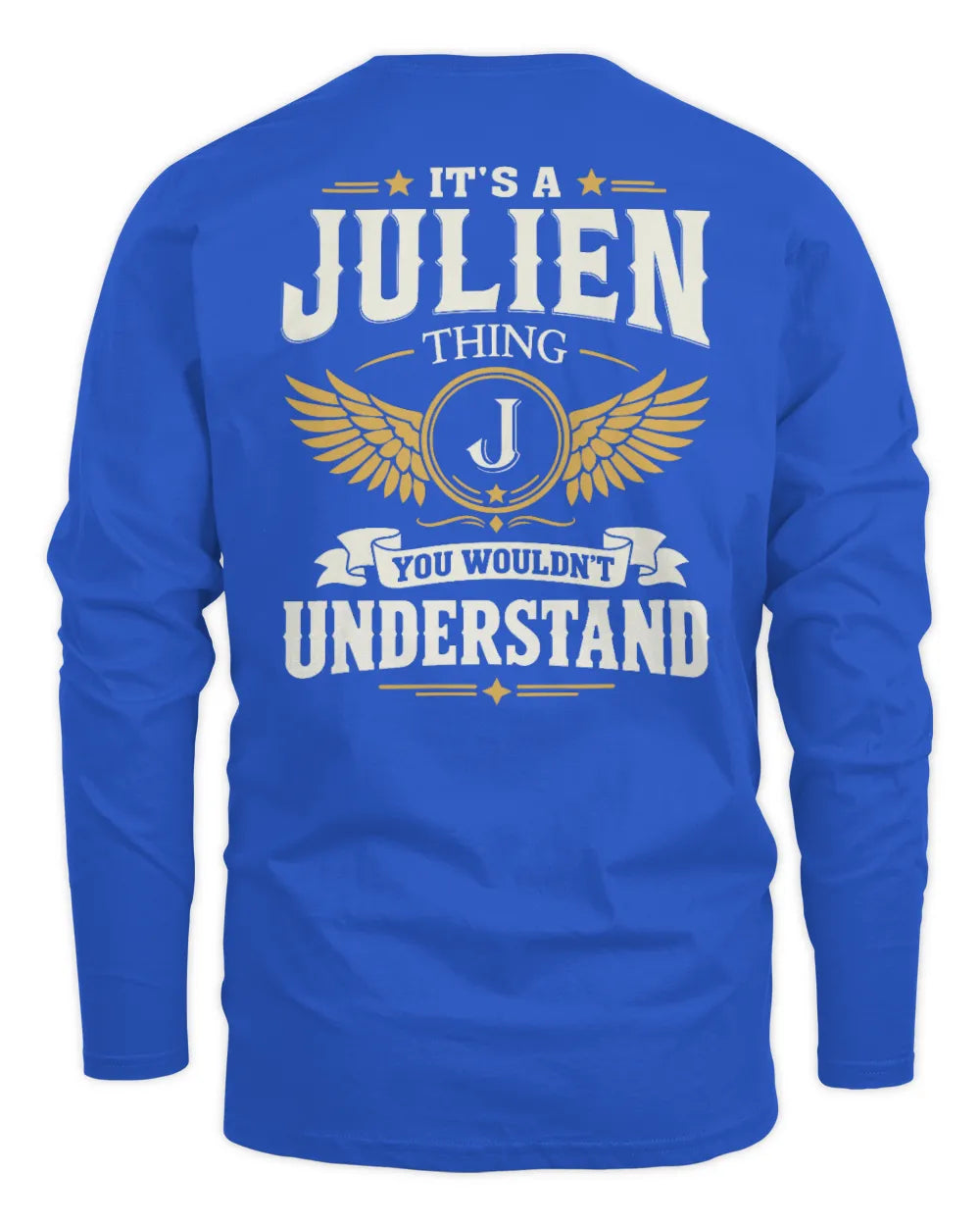 JULIEN KT06-M008 It’s a [NAME] Thing – You Wouldn’t Understand | Personalized Vintage T-Shirt - Men's Long Sleeved T-Shirt - Royal