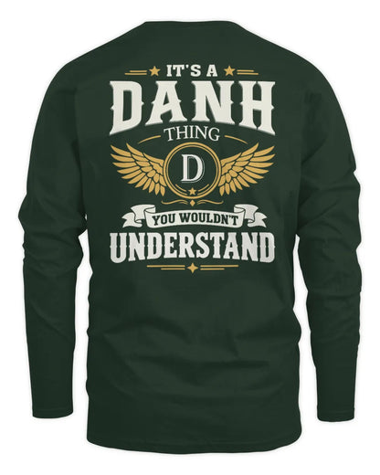 DANH KT06-M008 It’s a [NAME] Thing – You Wouldn’t Understand | Personalized Vintage T-Shirt - Men's Long Sleeved T-Shirt - Forest Green