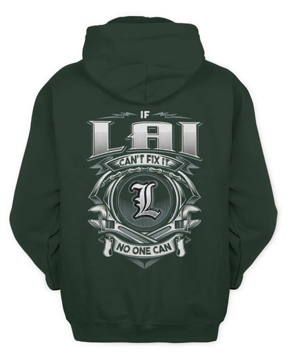 LAI AP81-K4-626 - Personalized Ahmed Quote Apparel “If Ahmed Can't Fix It, No One Can” - Unisex Hoodie - Forest Green