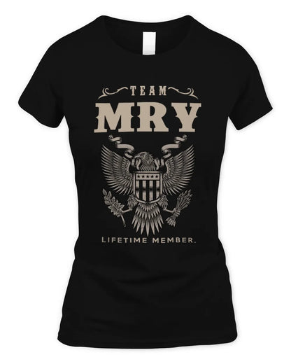 MRY TP06-K82 – Personalized Classic Style Apparel “Team NAME Lifetime Member” - Women's Standard T-Shirt - Black