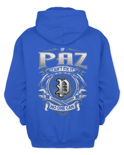 PAZ AP81-K4-626 - Personalized Ahmed Quote Apparel “If Ahmed Can't Fix It, No One Can” - Unisex Hoodie - Royal