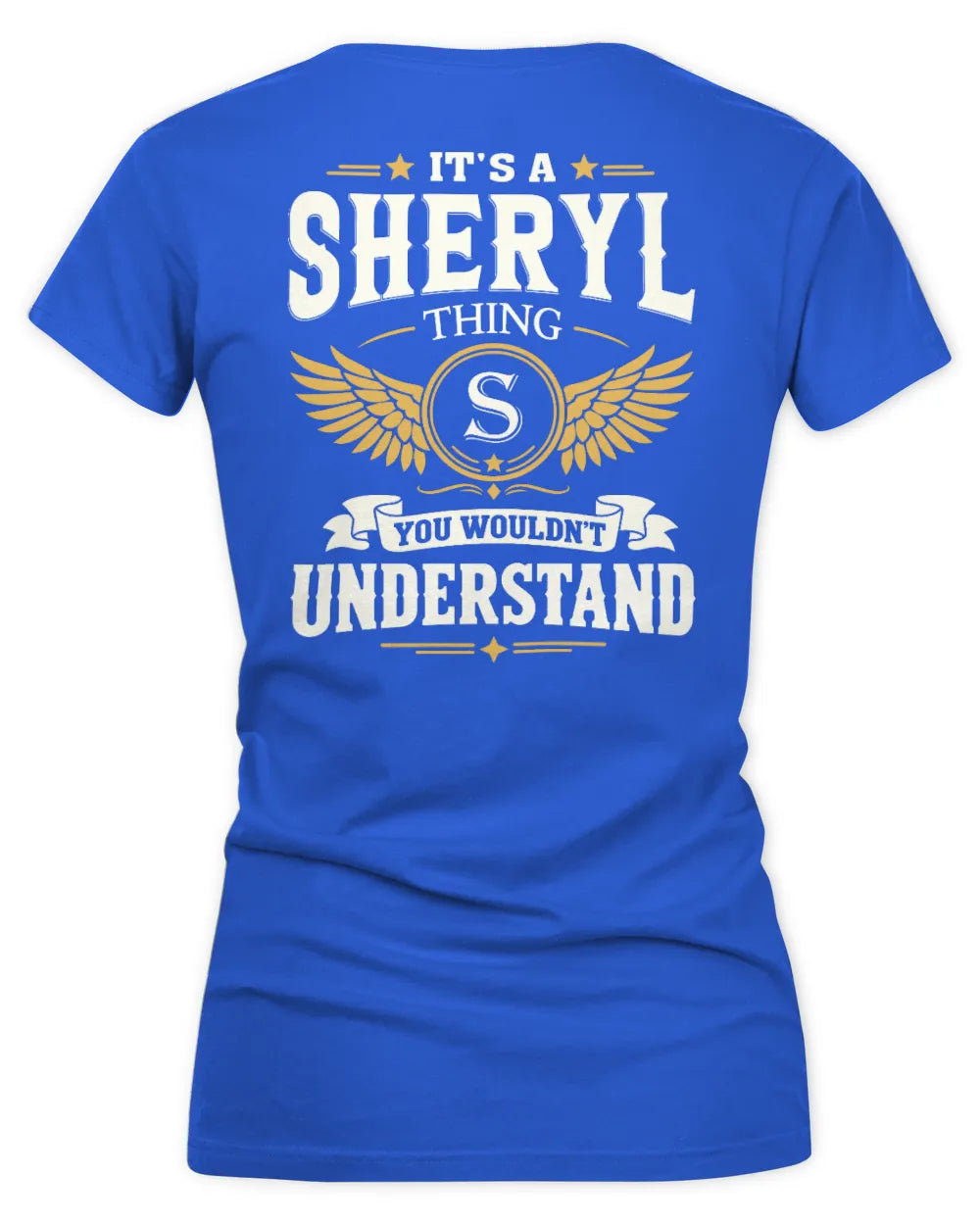 SHERYL KT06-M008 It’s a [NAME] Thing – You Wouldn’t Understand | Personalized Vintage T-Shirt - Women's V-Neck T-Shirt - Royal