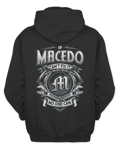 MACEDO AP81-K4-626 - Personalized Ahmed Quote Apparel “If Ahmed Can't Fix It, No One Can” - Unisex Hoodie - Black
