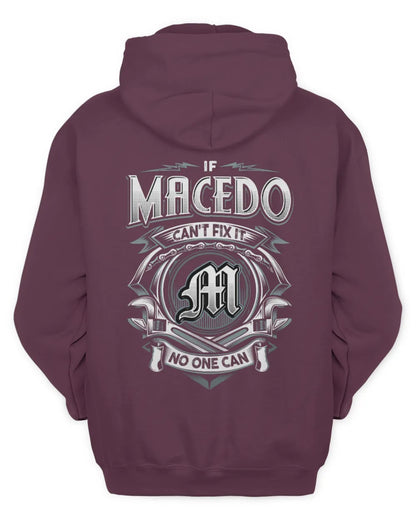 MACEDO AP81-K4-626 - Personalized Ahmed Quote Apparel “If Ahmed Can't Fix It, No One Can” - Unisex Hoodie - Maroon
