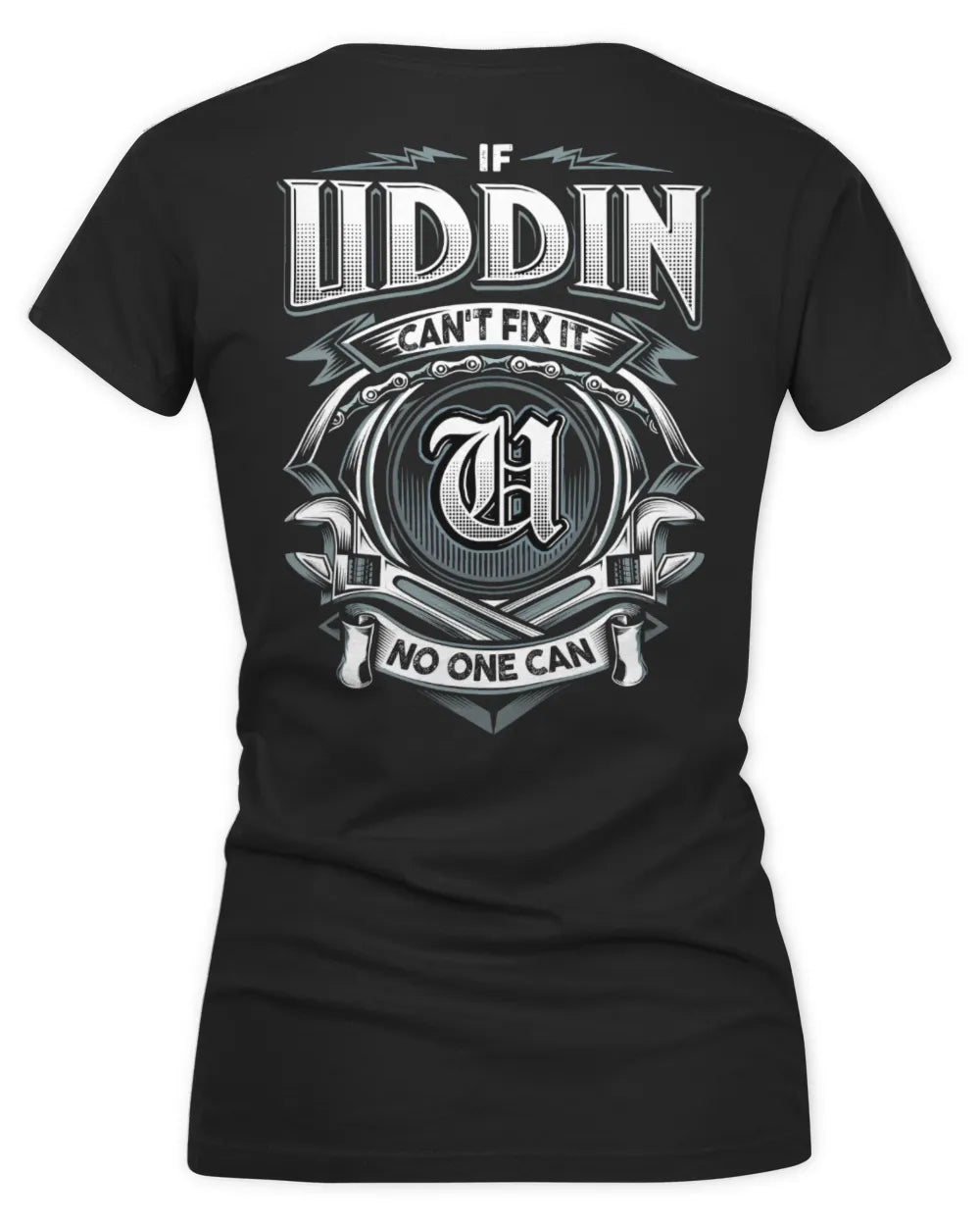 UDDIN AP81-K4-626 - Personalized Ahmed Quote Apparel “If Ahmed Can't Fix It, No One Can” - Women's V-Neck T-Shirt - Black