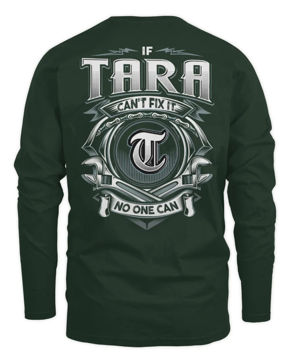 TARA AP81-K4-626 - Personalized Ahmed Quote Apparel “If Ahmed Can't Fix It, No One Can” - Men's Long Sleeved T-Shirt - Forest Green