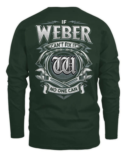 WEBER AP81-K4-626 - Personalized Ahmed Quote Apparel “If Ahmed Can't Fix It, No One Can” - Men's Long Sleeved T-Shirt - Forest Green