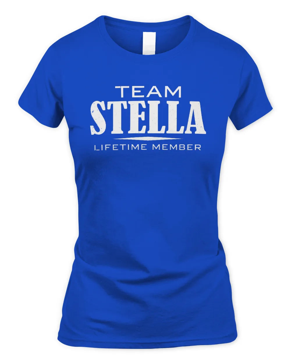 STELLA BL62-K4-128 - Personalized “Team NAME Lifetime Member” - Women's Standard T-Shirt - Royal