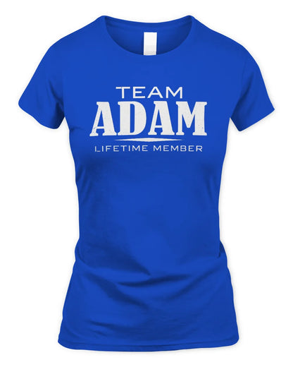 ADAM BL62-K4-128 - Personalized “Team NAME Lifetime Member” - Women's Standard T-Shirt - Royal