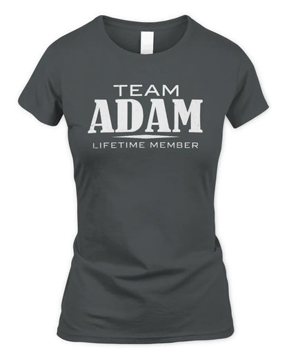ADAM BL62-K4-128 - Personalized “Team NAME Lifetime Member” - Women's Standard T-Shirt - Charcoal