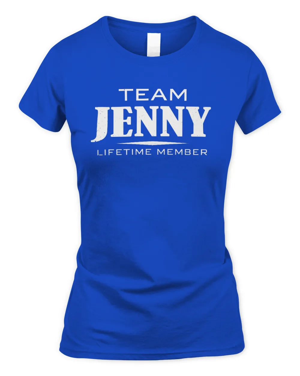 JENNY BL62-K4-128 - Personalized “Team NAME Lifetime Member” - Women's Standard T-Shirt - Royal