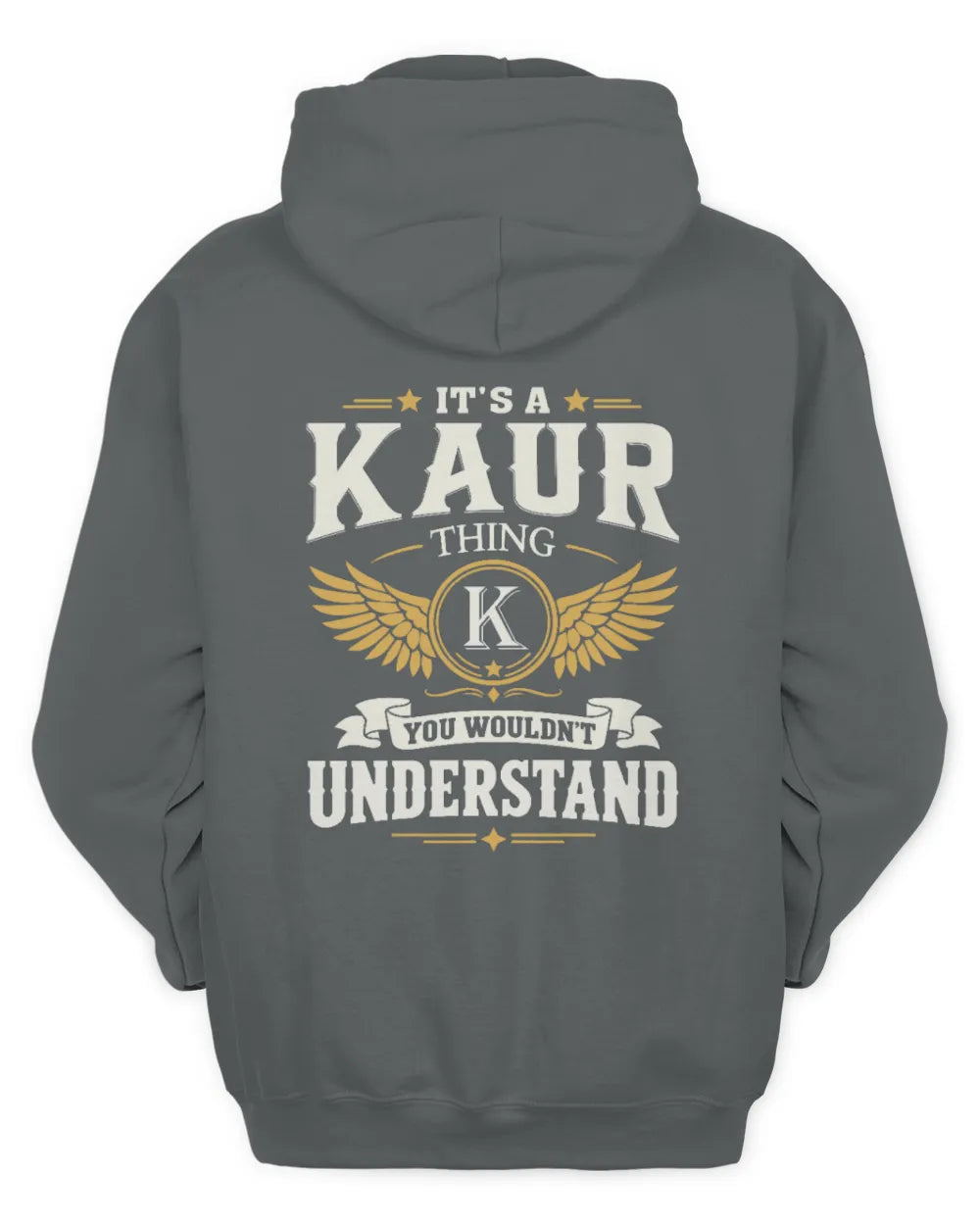 KAUR KT06-M008 It’s a [NAME] Thing – You Wouldn’t Understand | Personalized Vintage T-Shirt - Unisex Hoodie - Charcoal
