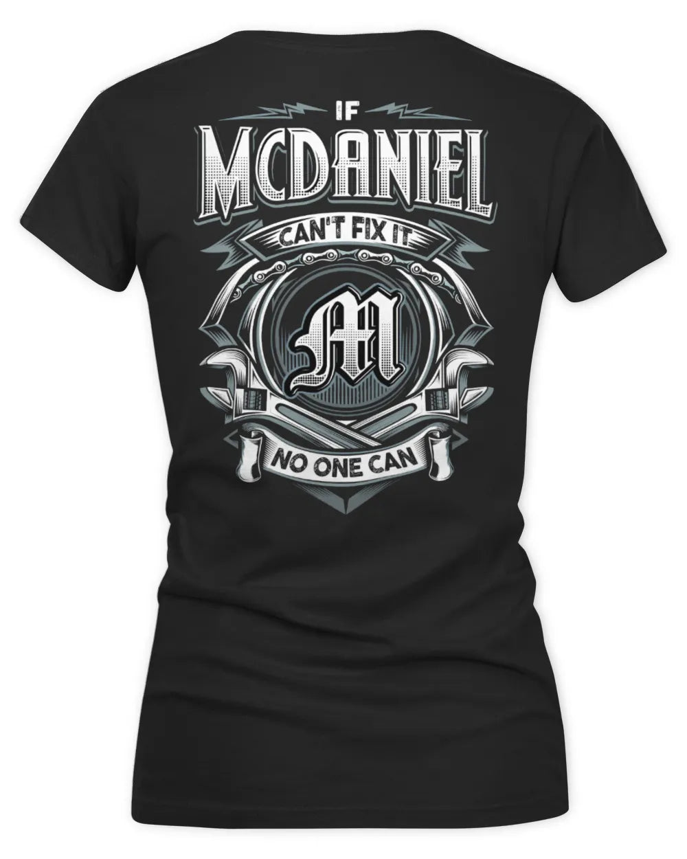 MCDANIEL AP81-K4-626 - Personalized Ahmed Quote Apparel “If Ahmed Can't Fix It, No One Can” - Women's V-Neck T-Shirt - Black