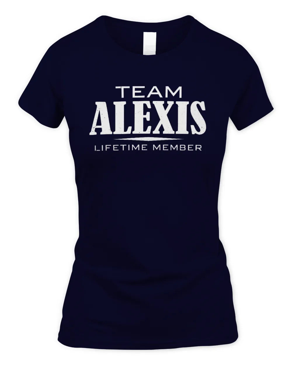 ALEXIS BL62-K4-128 - Personalized “Team NAME Lifetime Member” - Women's Standard T-Shirt - Navy
