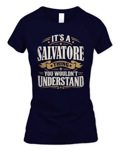 SALVATORE P08 TH51 - Personalized “It’s a/an [NAME] Thing – You Wouldn’t Understand” Shirt - Women's Standard T-Shirt - Navy
