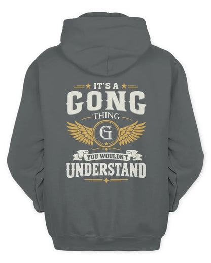 GONG KT06-M008 It’s a [NAME] Thing – You Wouldn’t Understand | Personalized Vintage T-Shirt - Unisex Hoodie - Charcoal