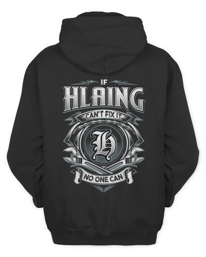 HLAING AP81-K4-626 - Personalized Ahmed Quote Apparel “If Ahmed Can't Fix It, No One Can” - Unisex Hoodie - Black